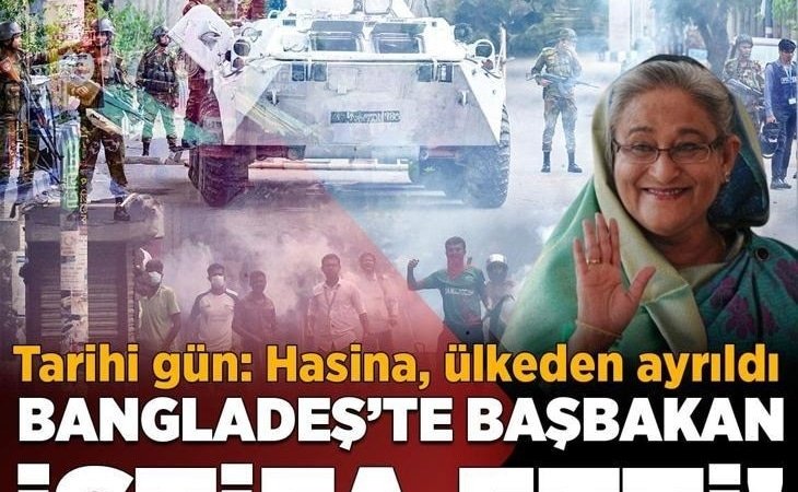 Son dakika… Bangladeş Başbakanı Şeyh Hasina istifa etti