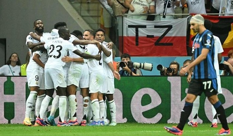 49. Süper Kupa Real Madrid’in! (ÖZET) Real Madrid-Atalanta maç sonucu: 2-0