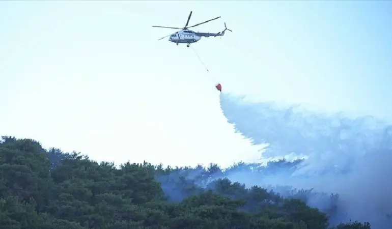 Türkiye’de alevlerle mücadele sürüyor…