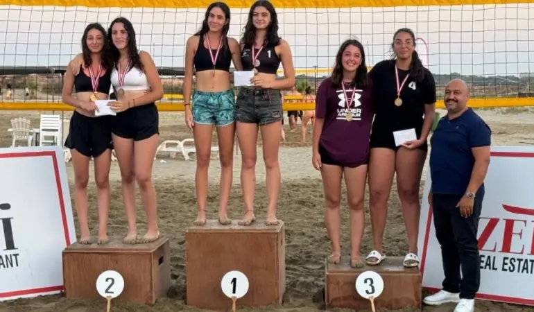 Çamlık Spor Kulübü’nün organize ettiği plaj voleybolu müsabakaları sona erdi