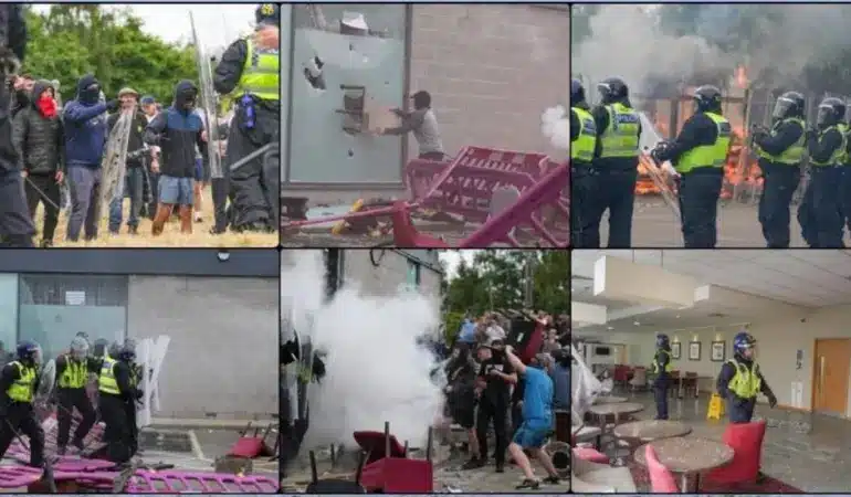 İngiltere’de aşırı sağın şiddet eylemlerine karışan 3 kişiye hapis cezası