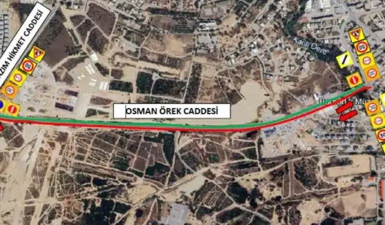 Osman Örek Caddesinde üst yapı iyileştirme çalışmalarına yarın başlanıyor