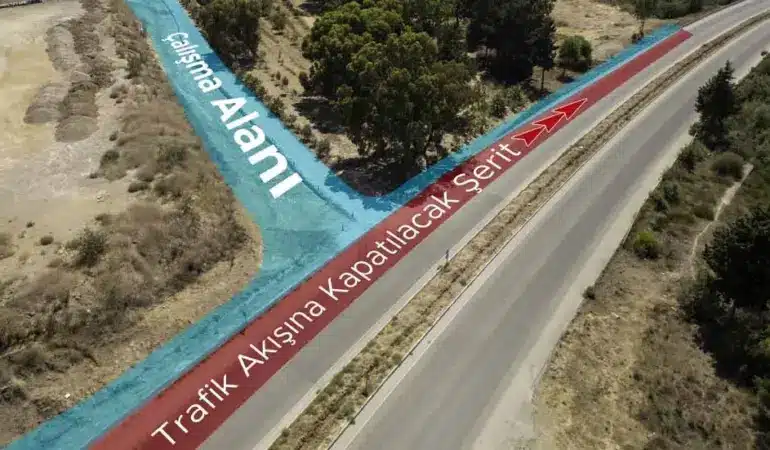 Gazimağusa’da Çanakkale bölgesine giriş-çıkışın sağlandığı yol trafiğe kapatıldı