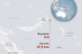 Papua Yeni Gine'de 6,6 büyüklüğünde deprem