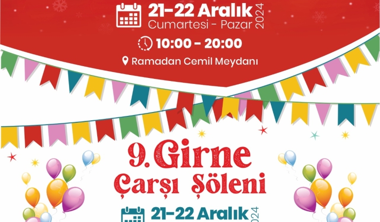 Girne’de hafta sonu “Yeni Yıl Pazarı” ve “Çarşı Şöleni” etkinlikleri yapılacak