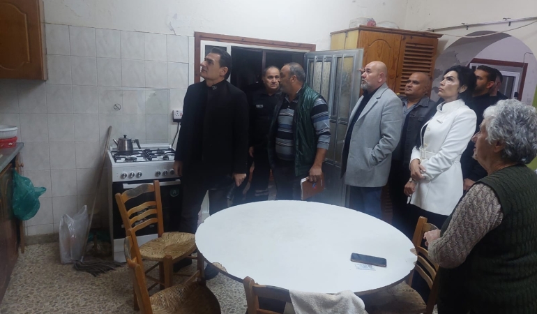 İçişleri Bakanı Oğuz, Karpaz’daki hasarları yerinde inceledi