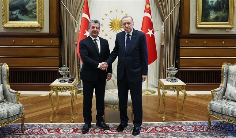 TC Cumhurbaşkanlığı İletişim Başkanlığından Erdoğan ile Barzani görüşmesine ilişkin açıklama