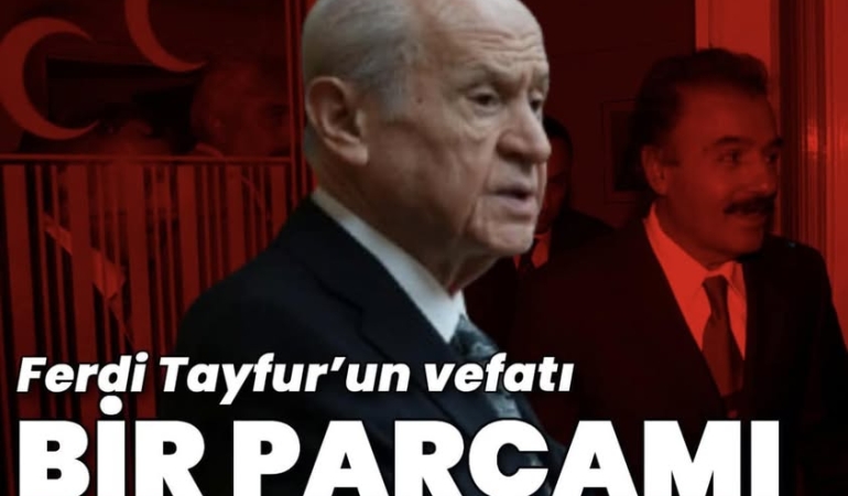 Bahçeli: Üzüntümü tarif ve telif edecek kelime bulamıyorum