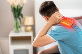 Hernia,Of,The,Cervical,Spine,,Neck,Pain,,Man,Suffering,From