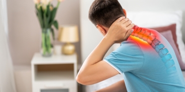 Hernia,Of,The,Cervical,Spine,,Neck,Pain,,Man,Suffering,From