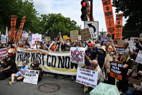 Washington DC'de "Krallara hayır" gösterisi düzenlendi