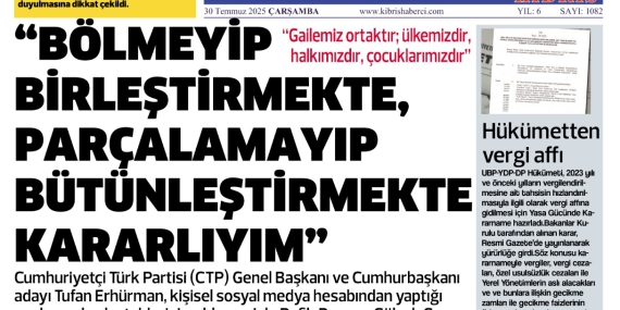 30 Temmuz Çarşamba – GAZETE MANŞETİMİZ