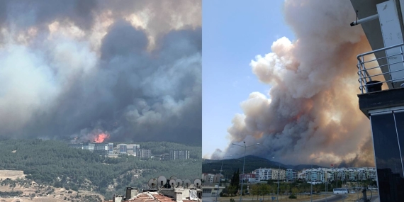 ÇANAKKALE’DE ORMAN YANGINLARINDA 3 KÖY BOŞALTILDI