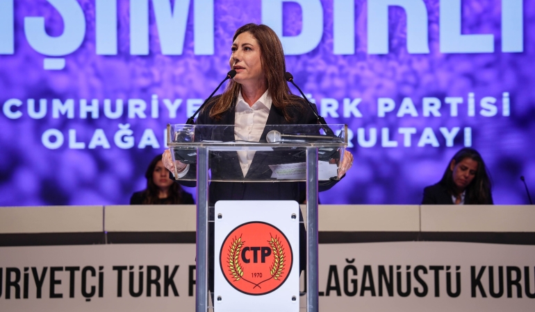 CTP’NİN 30. OLAĞANÜSTÜ KURULTAYI’NDA SON KONUŞMAYI GENEL BAŞKAN ADAYLARINDAN SILA USAR İNCİRLİ YAPTI: