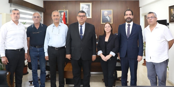 BEROVA, KKTC ALEVİ KÜLTÜR MERKEZİ DERNEĞİ HEYETİNİ KABUL ETTİ