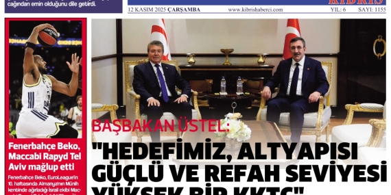 12 KASIM ÇARŞAMBA -GAZETE MANŞETİMİZ