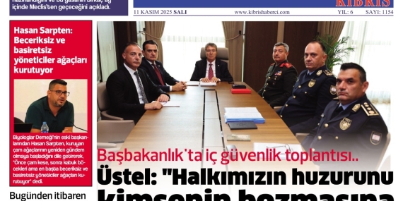 11KASIM SALI-GAZETE MANŞETİMİZ