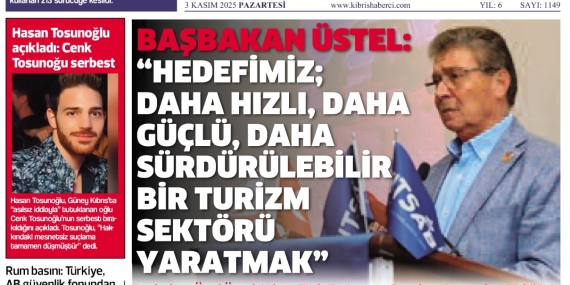 3 KASIM PAZARTESİ- GAZETE MANŞETİMİZ