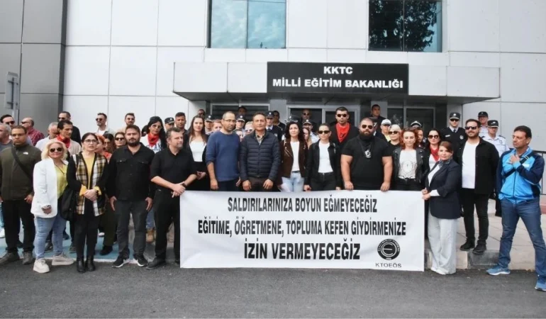 KTOEÖS, üyelerine açılan disiplin soruşturmasını protesto etti: Bakan talimat alıyor iddiası