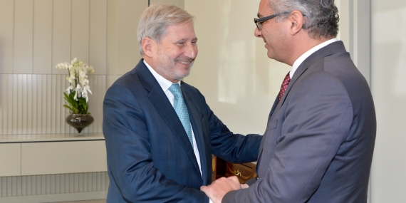 Cumhurbaşkanı Tufan Erhürman, Hahn’ı kabul etti