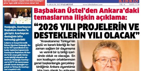 8 ARALIK PAZARTESİ – GSZETE MANŞETİMİZ