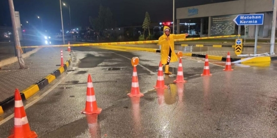 Ortaköy’de Hastane Çemberi ile Etik ve Başkent Hastanesi yolu trafiğe kapatıldı