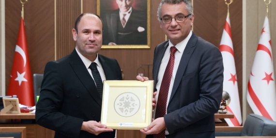 CUMHURBAŞKANI TUFAN ERHÜRMAN, KKTC SİGORTA VE REASÜRANS ŞİRKETLER BİRLİĞİ VE TÜRKİYE SİGORTA BİRLİĞİ’Nİ KABUL ETTİ