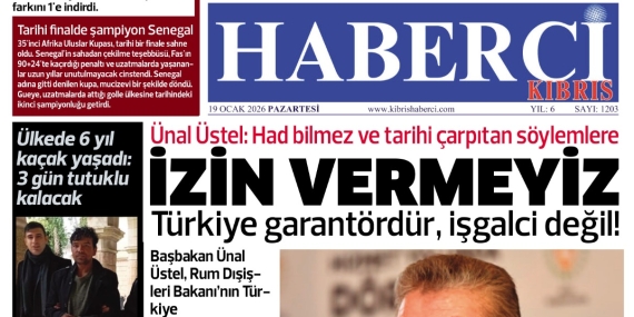 19 OCAK 2026 PAZARTESİ – GAZETE MANŞETİMİZ