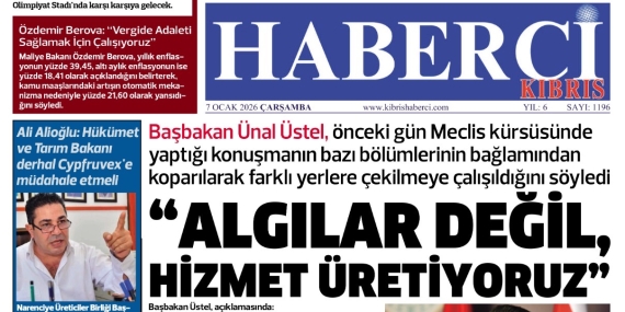 7 OCAK ÇARŞAMBA – GAZETE MANŞETİMİZ