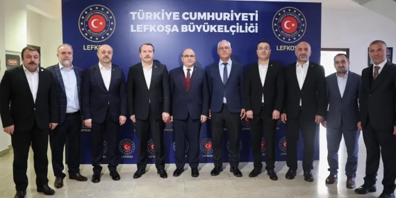 KIBTES İLE TÜRKİYE MEMUR-SEN VE EĞİTİM-BİR-SEN’DEN BÜYÜKELÇİ BAŞÇERİ’YE ZİYARET