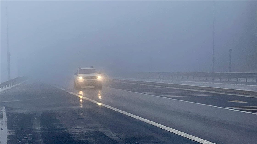 GİRNE–DEĞİRMENLİK YOLUNDA YOĞUN SİS: SÜRÜCÜLERE DİKKAT UYARISI