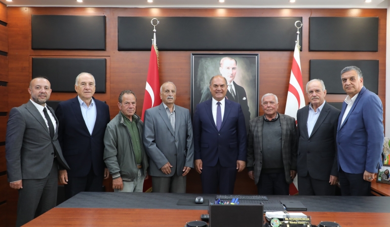 KARAVEZİRLER, KIBRIS TÜRK BELEDİYE BAŞKANLARI DERNEĞİ YÖNETİMİNİ KABUL ETTİ