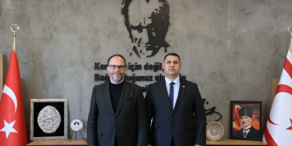 Sadıkoğlu, SSTB İskele Bölge Müdürlüğü görevine atanan Balcı’yı kabul etti