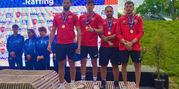 23 yaş altı raftingcilerden bronz madalya