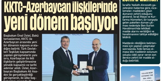 6 NİSAN 2026 PAZARTESİ -GAZETE MANŞETİMİZ
