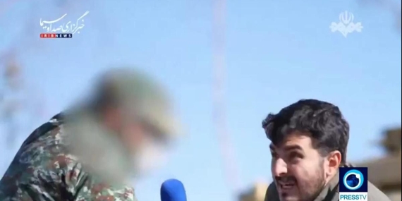 Devrim Muhafızları Komutanı konuşurken füze düştü! İşte o anlar…