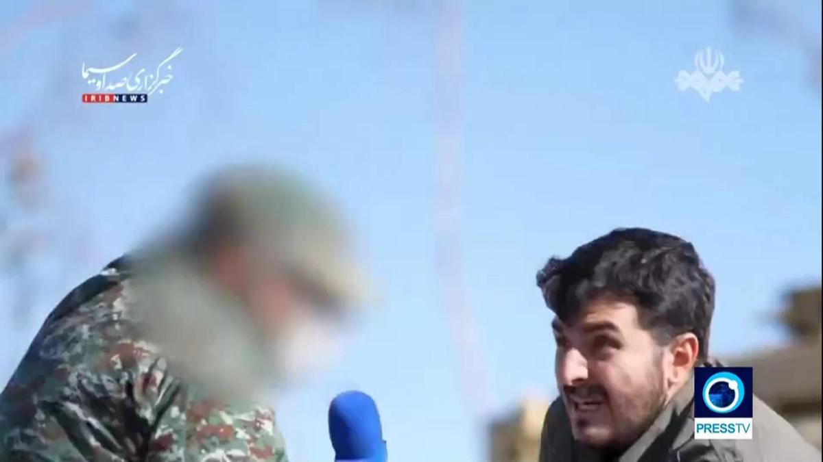 Devrim Muhafızları Komutanı konuşurken füze düştü! İşte o anlar…