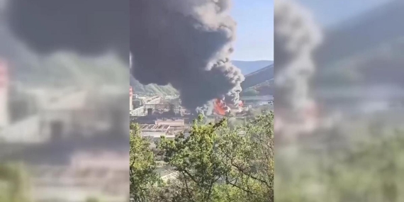 İşte o anlar… Ukrayna Rusya’nın petrol rafinerisini hedef aldı