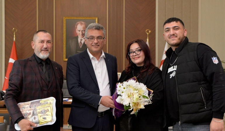 CIOFF KUZEY KIBRIS, CUMHURBAŞKANI ERHÜRMAN’I ZİYARET ETTİ