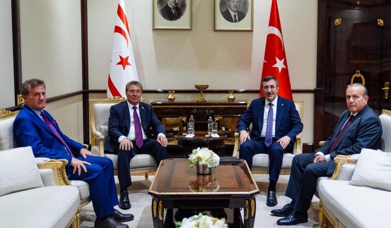 HÜKÜMETİN ANKARA TEMASLARI… ÜSTEL, ATAOĞLU VE ARIKLI CEVDET YILMAZ İLE BİR ARAYA GELDİ