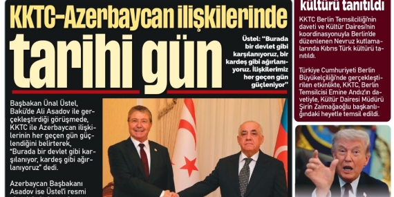 2 NİSAN 2026 – GAZETE MANŞETİMİZ