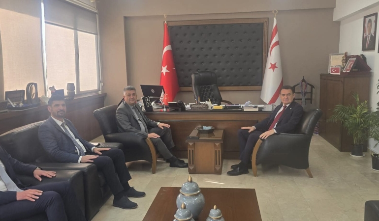 İÇİŞLERİ BAKANI DURSUN OĞUZ, SİVİL SAVUNMA TEŞKİLAT BAŞKANI HAKAN BALABAN’I KABUL ETTİ
