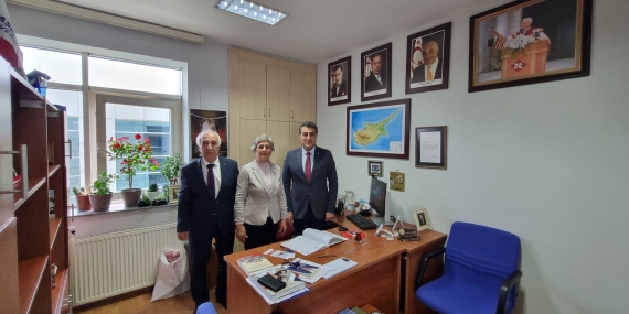 Atalar, Başkent Üniversitesi Kıbrıs Türk Tarihi Araştırmaları Merkezi Başkanı Belyemez’i ziyaret etti