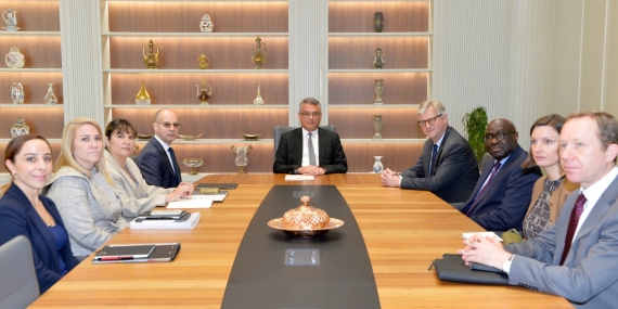 Cumhurbaşkanı Erhürman Lacroix’i kabul etti