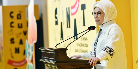Emine Erdoğan’dan Rami Çocuk ve Sanat Bienali’ne ilişkin paylaşım