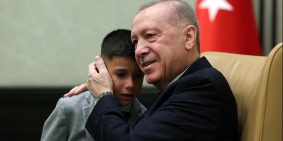 Cumhurbaşkanlığı Külliyesi’ndeki 23 Nisan kabulünde duygu dolu anlar