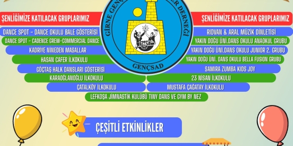 Girne Genç Sanat Severler Derneği’nden 3. Çocuk Şenliği…