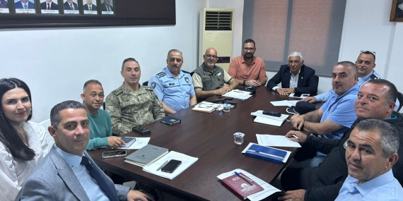 Güzelyurt İlçe Emniyet Kurulu yangın ve güvenlik riskleriyle ilgili kararlar aldı