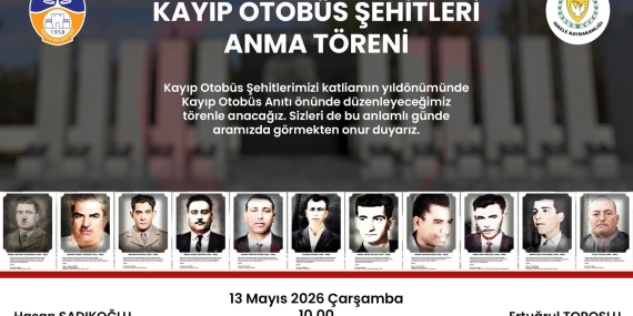 KAYIP OTOBÜS ŞEHİTLERİ KATLİAMIN YILDÖNÜMÜNDE ANILACAK