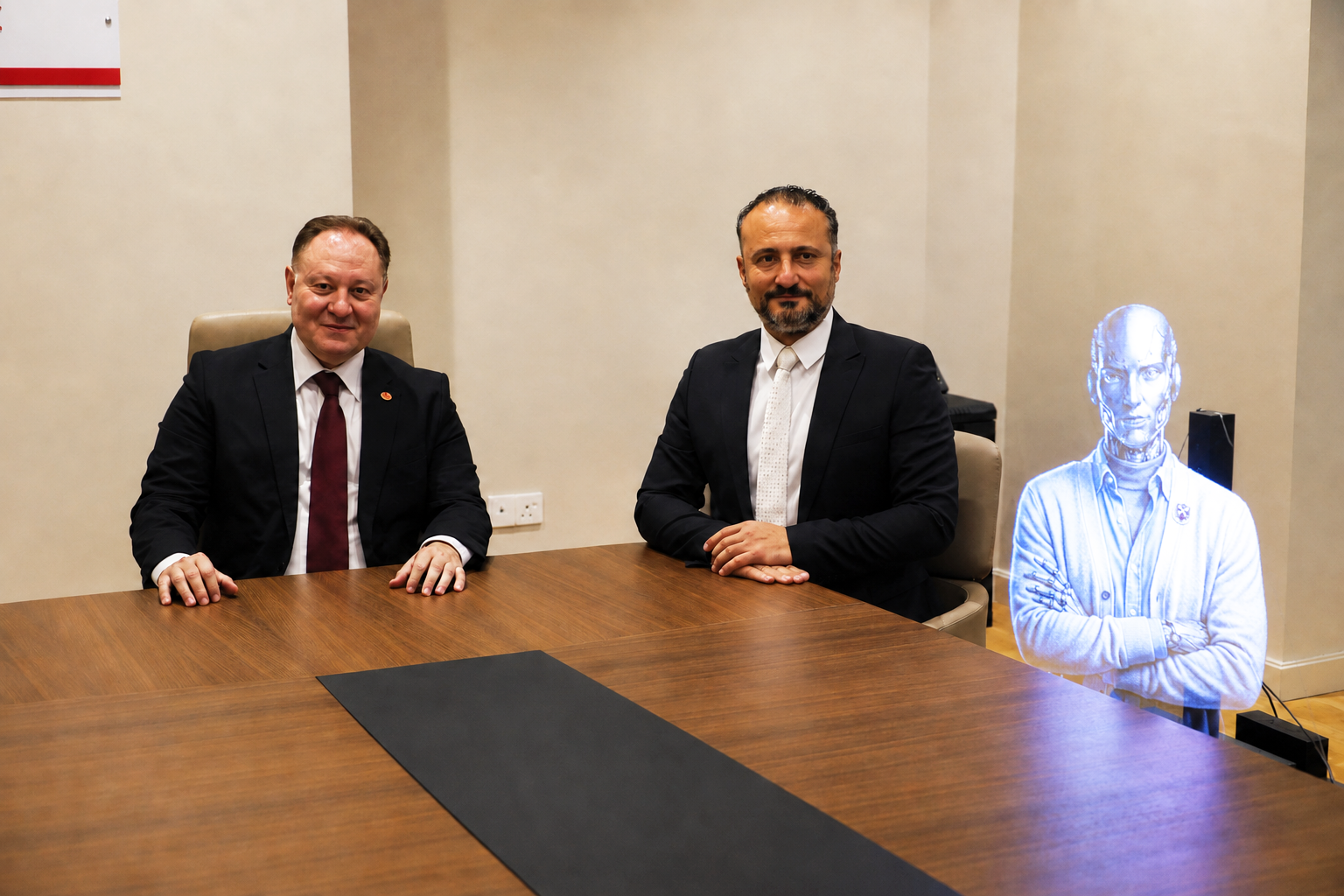 Öztürkler, YDÜ’nün yapay zekâ tabanlı akademisyeni AI Prof. DUX’ı kabul etti
